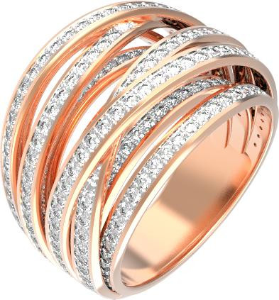 Кольцо из золота c фианитом