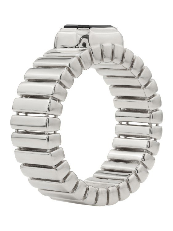 Кольцо из белого золота c ониксом