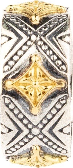 Подвеска из серебра и золота c рубином