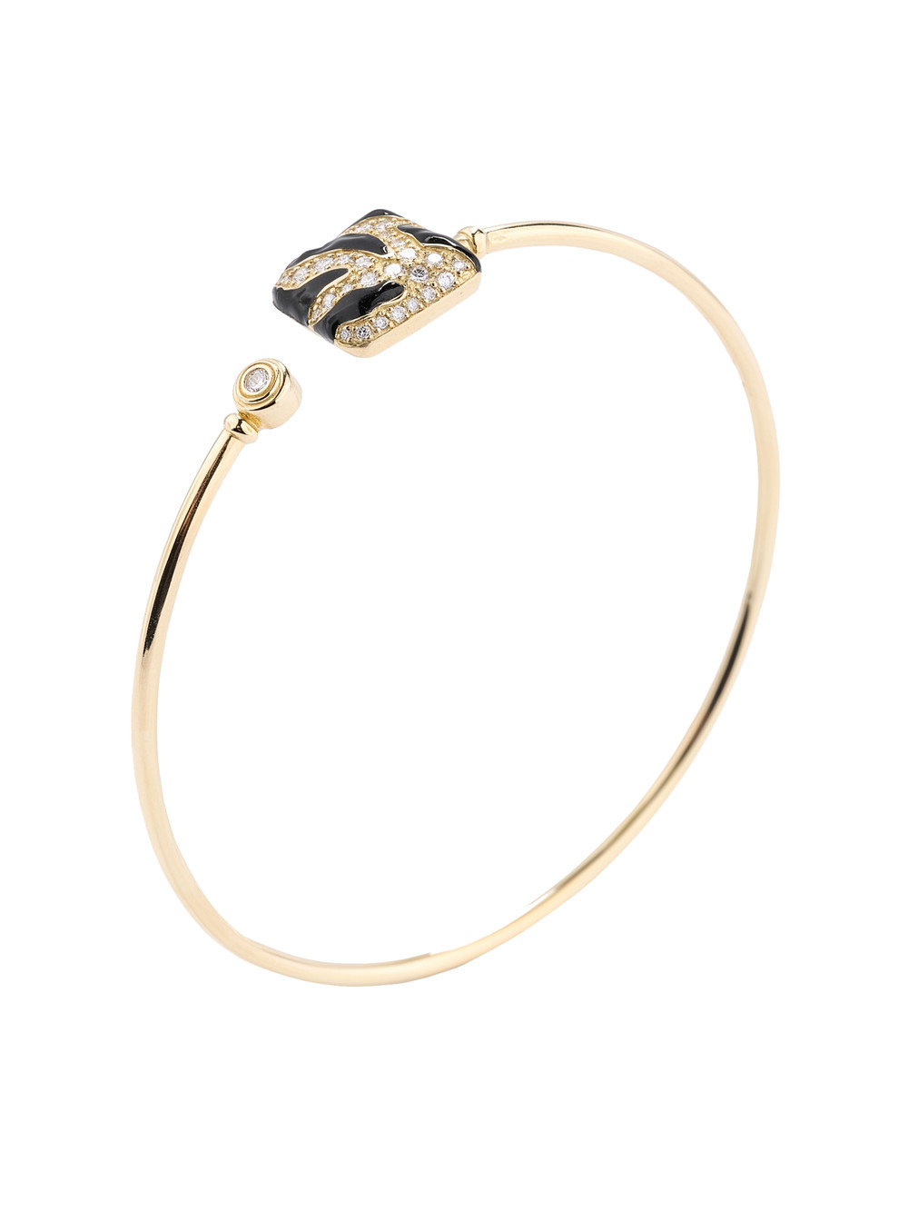 Браслет из лимонного золота c эмалью и бриллиантами