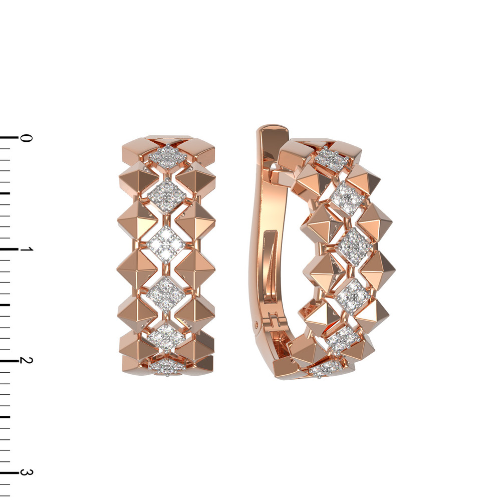 Серьги из золота c бриллиантами