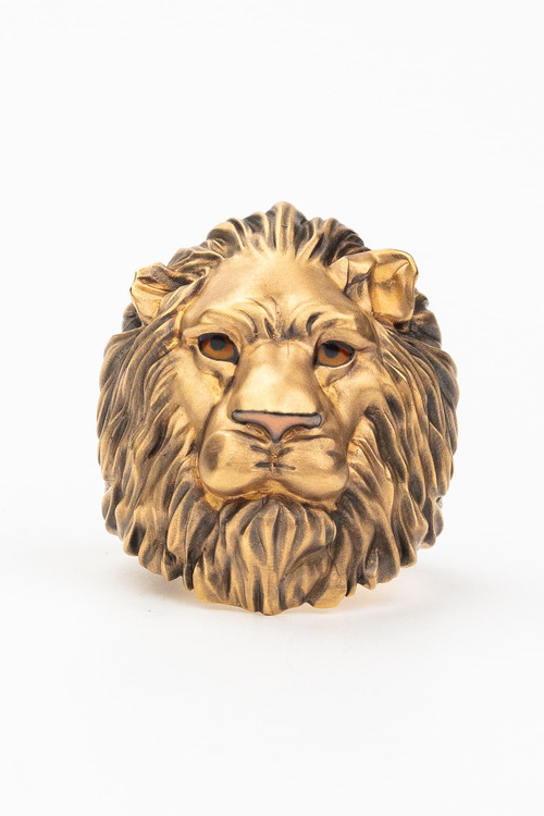 Кольцо из золота c эмалью