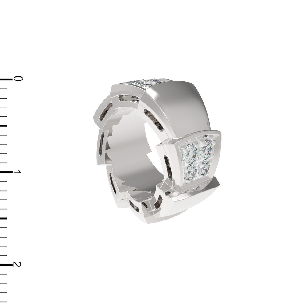 Подвеска из белого золота c бриллиантами