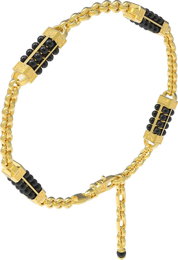 Браслет из лимонного золота c ониксом