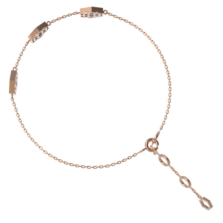 Браслет из золота c лазуритом и перламутром