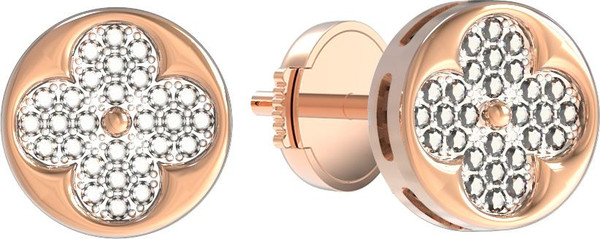 Серьги из золота c бриллиантами