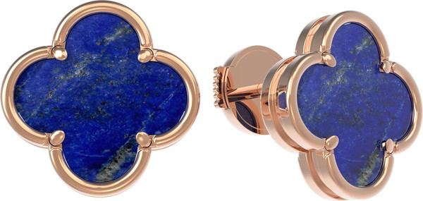 Серьги из золота c лазуритом