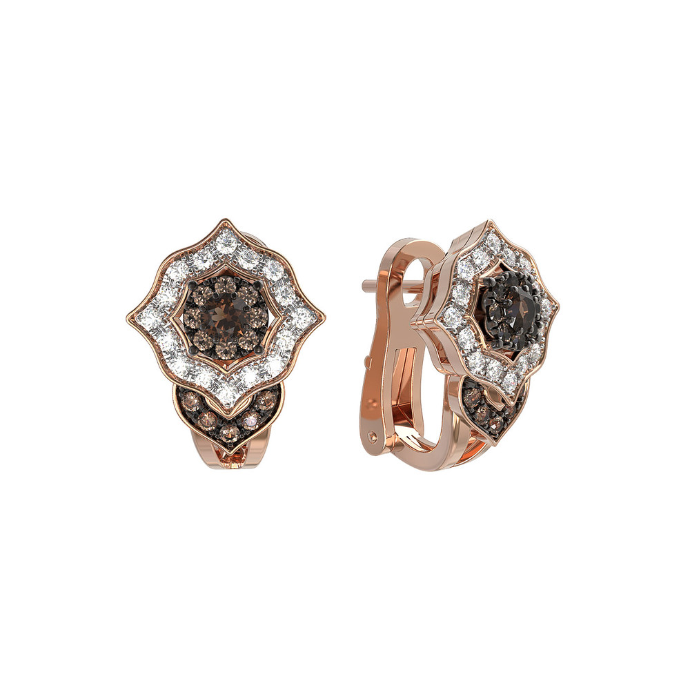 Серьги из золота c бриллиантами