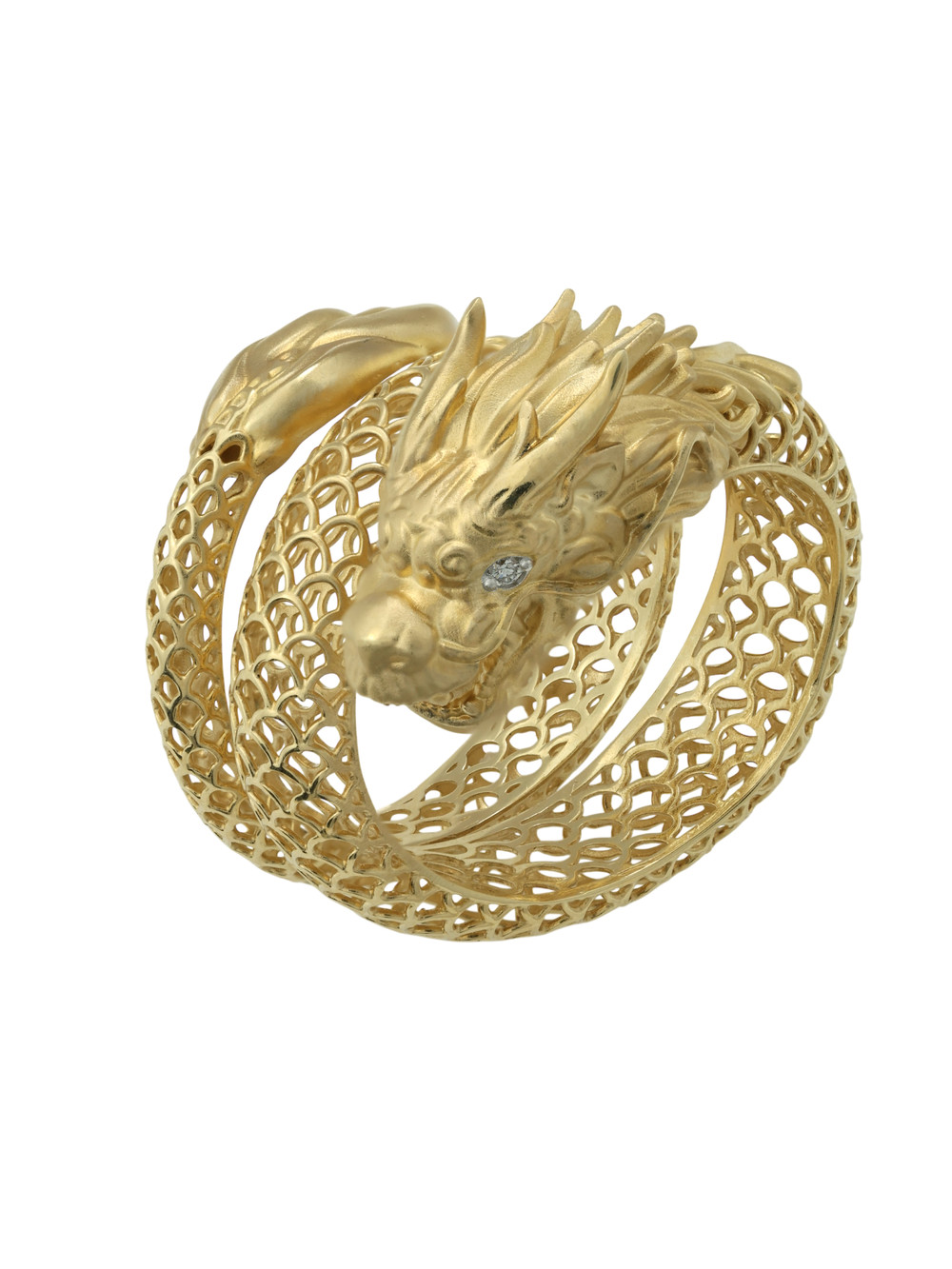 Кольцо из лимонного золота c бриллиантами