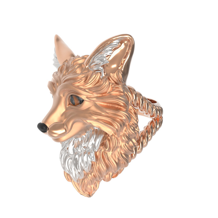 Кольцо из золота c эмалью