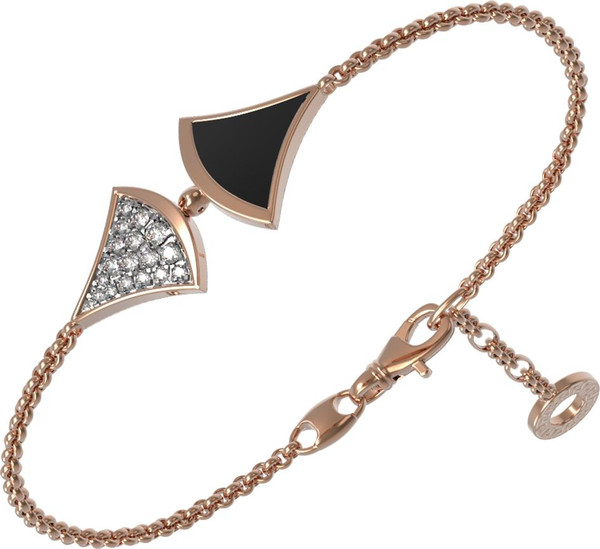 Браслет из золота c бриллиантами и ониксом