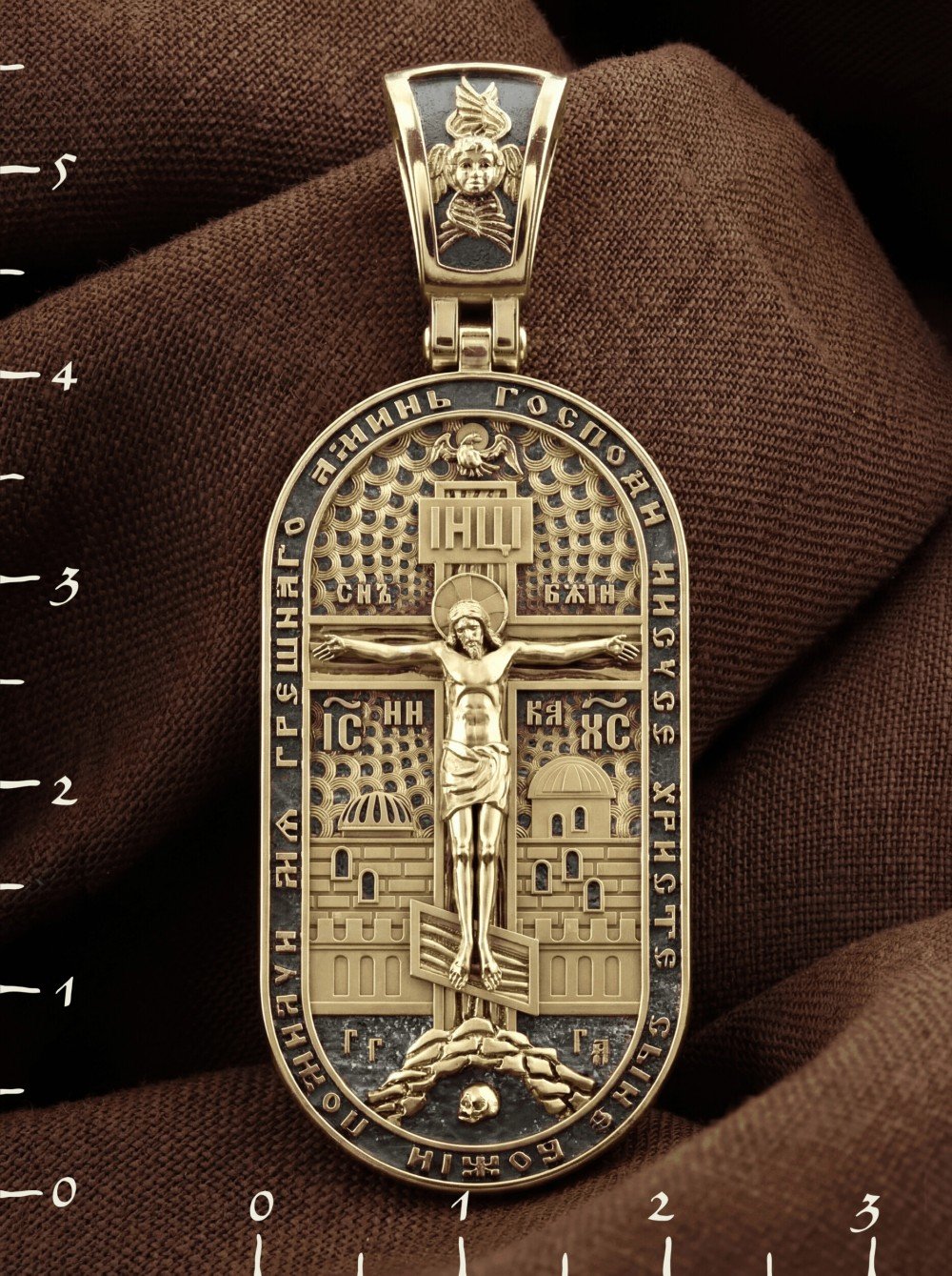 Образок из лимонного золота