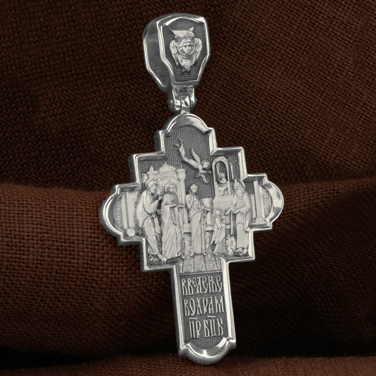 Крест из белого золота