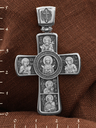 Крест из белого золота