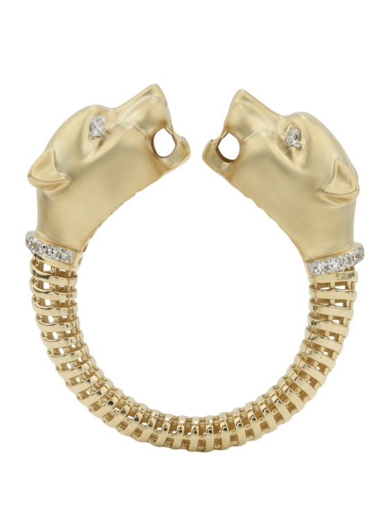 Кольцо из лимонного золота c бриллиантами