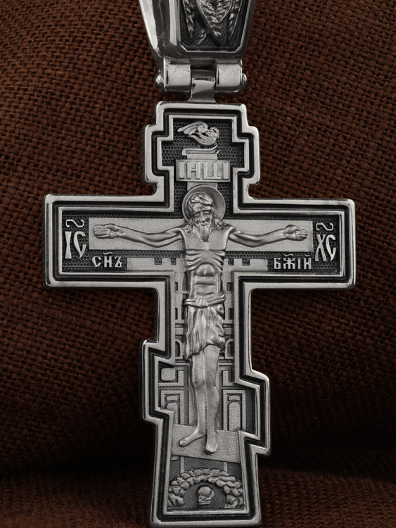Крест из белого золота