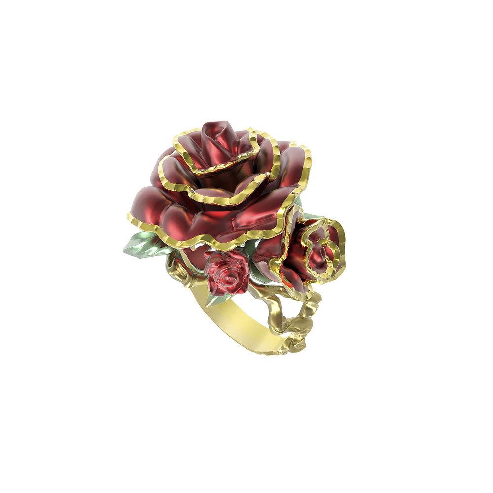 Кольцо из лимонного золота