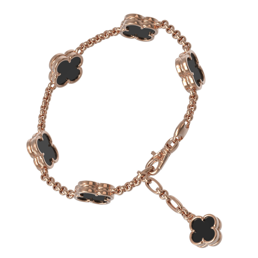 Браслет из золота c ониксом