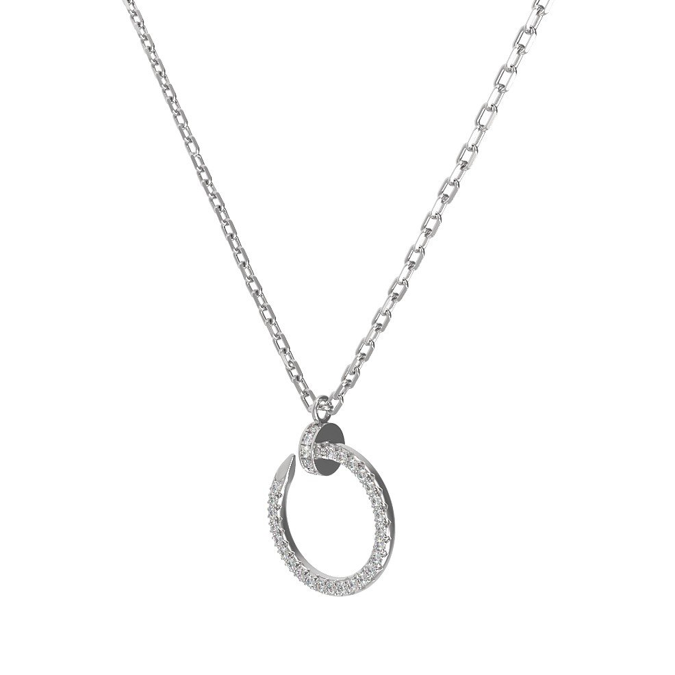 Колье из белого золота c бриллиантами