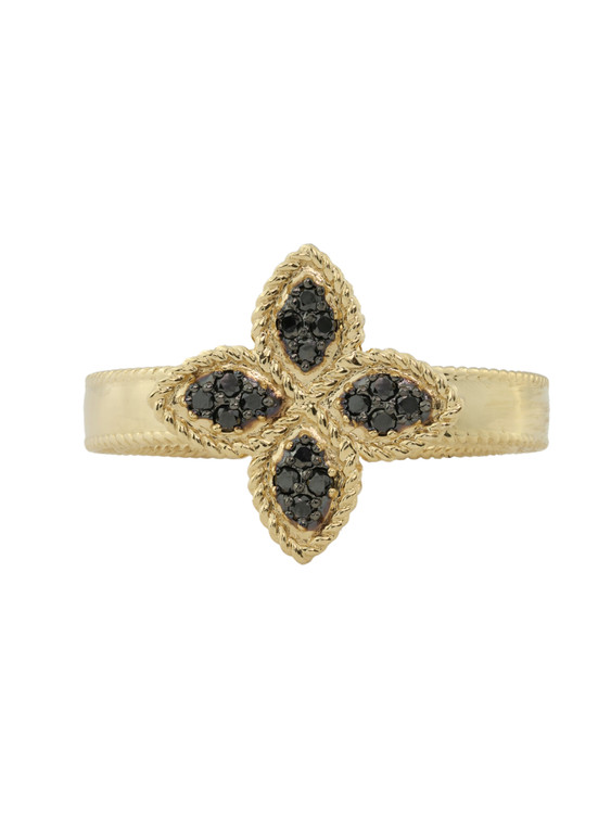 Кольцо из лимонного золота c бриллиантами