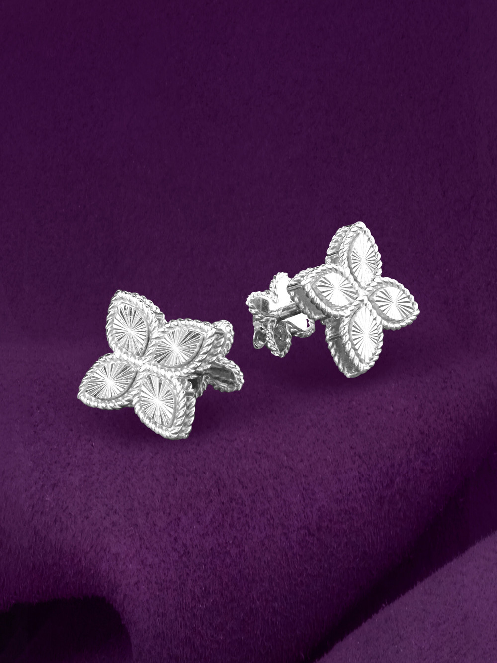 Серьги из белого золота