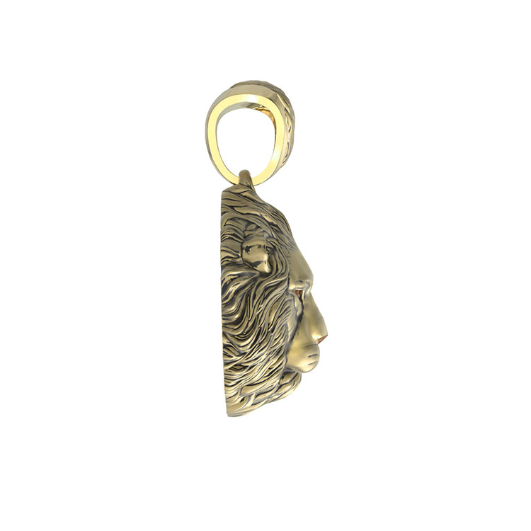 Подвеска из лимонного золота c эмалью