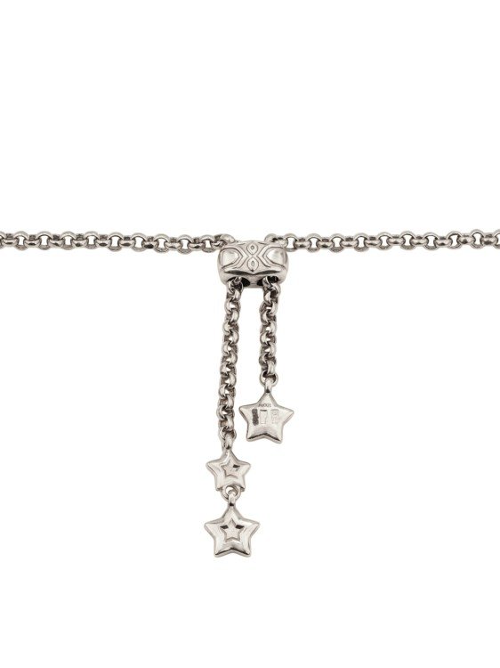 Колье из белого золота c бирюзой и лазуритом