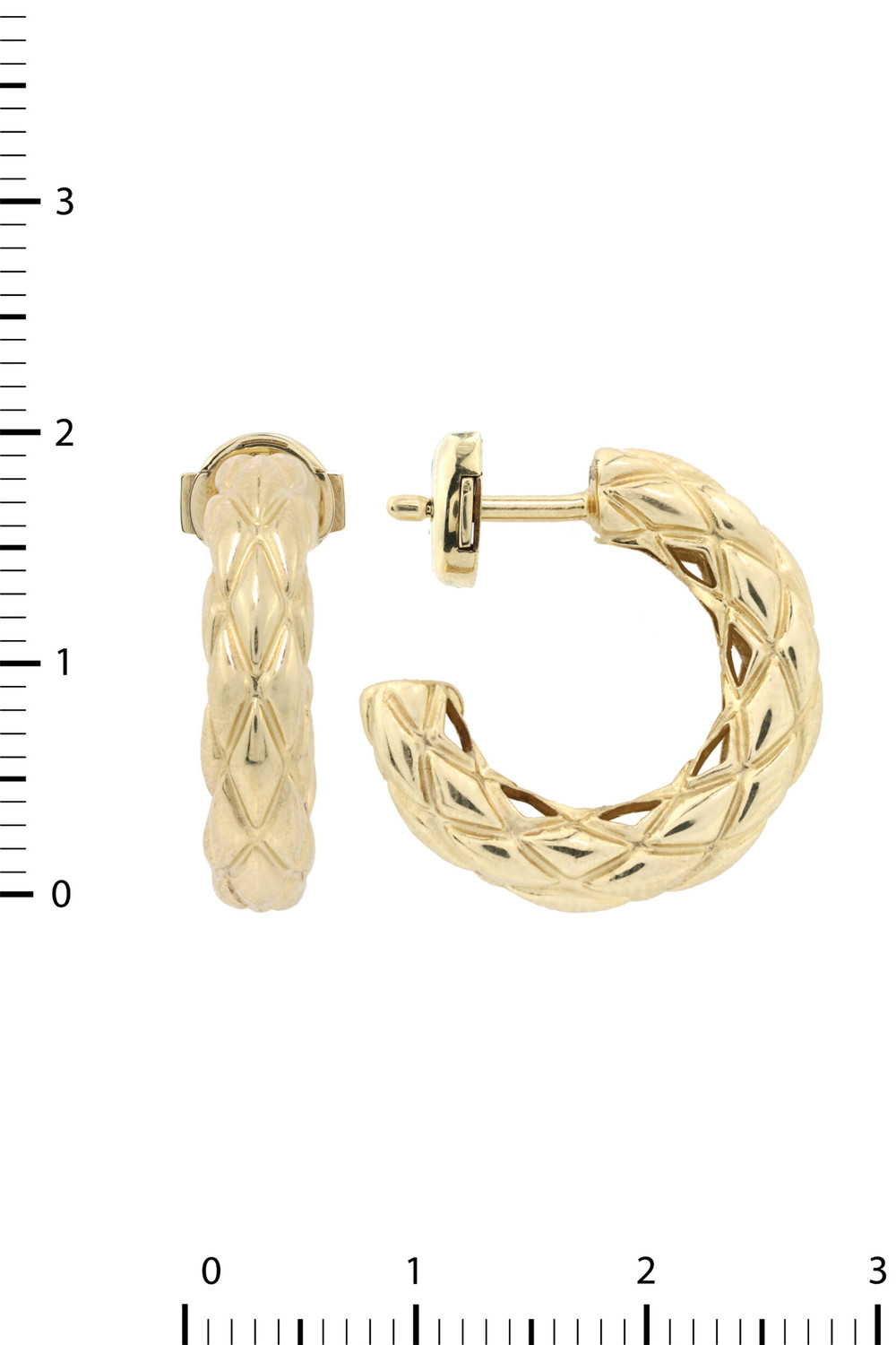 Серьги из лимонного золота