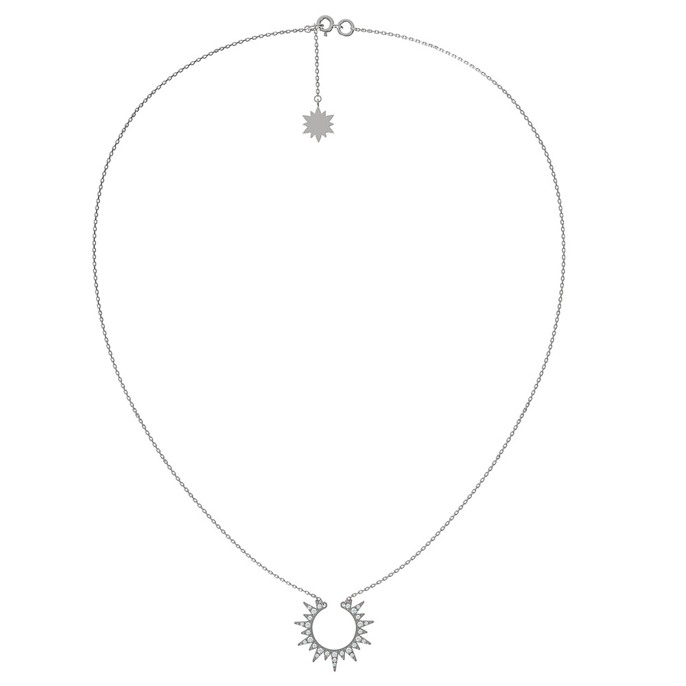 Колье из белого золота c бриллиантами