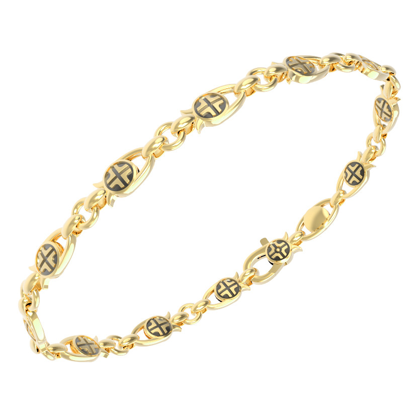 Браслет из лимонного золота