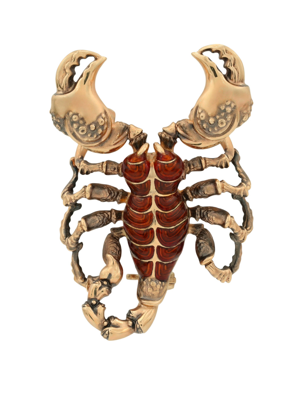 Брошь из золота c эмалью