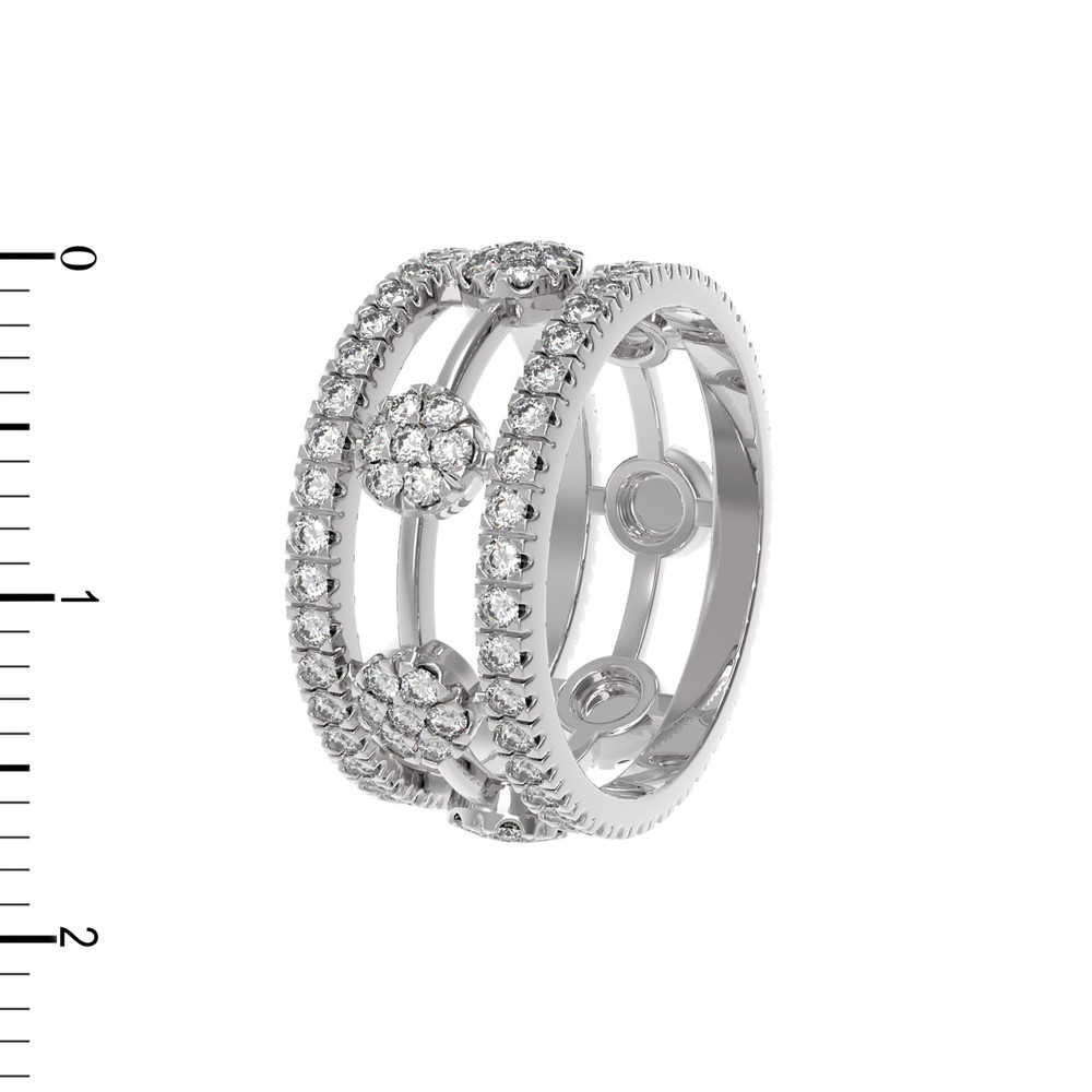 Подвеска из белого золота c бриллиантами