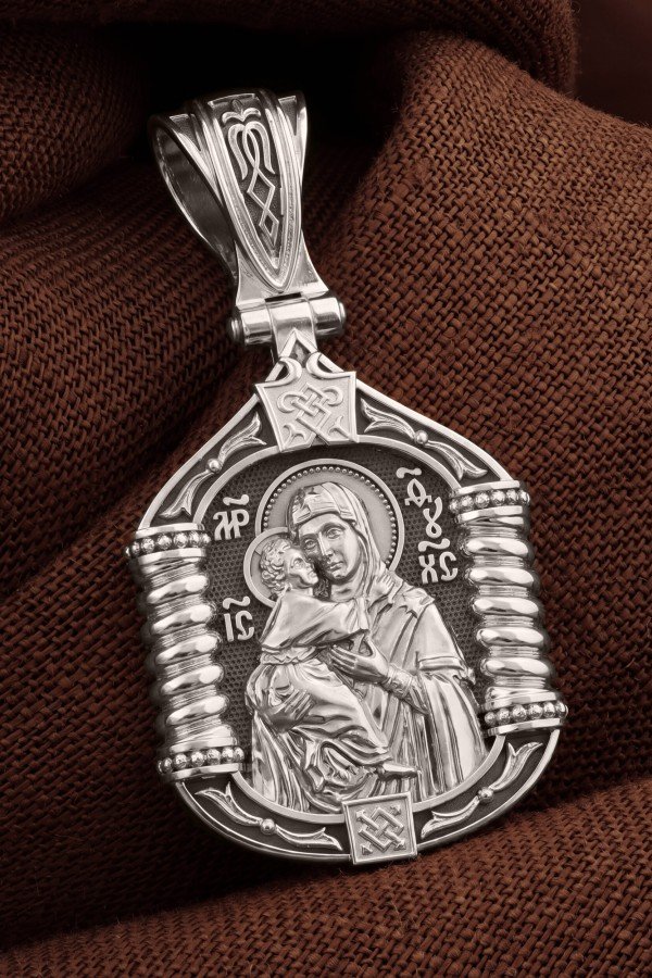 Образок из белого золота