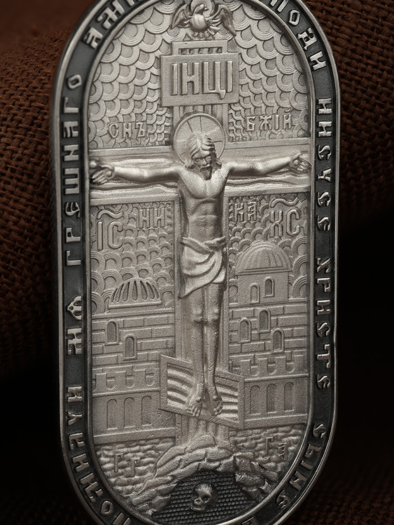 Образок из белого золота