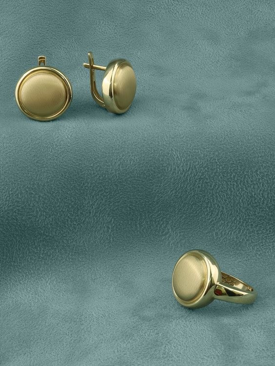 Кольцо из лимонного золота