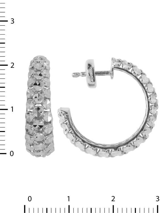 Серьги из белого золота