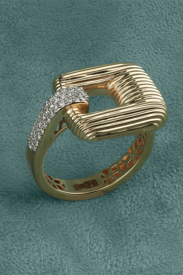 Кольцо из золота c бриллиантами