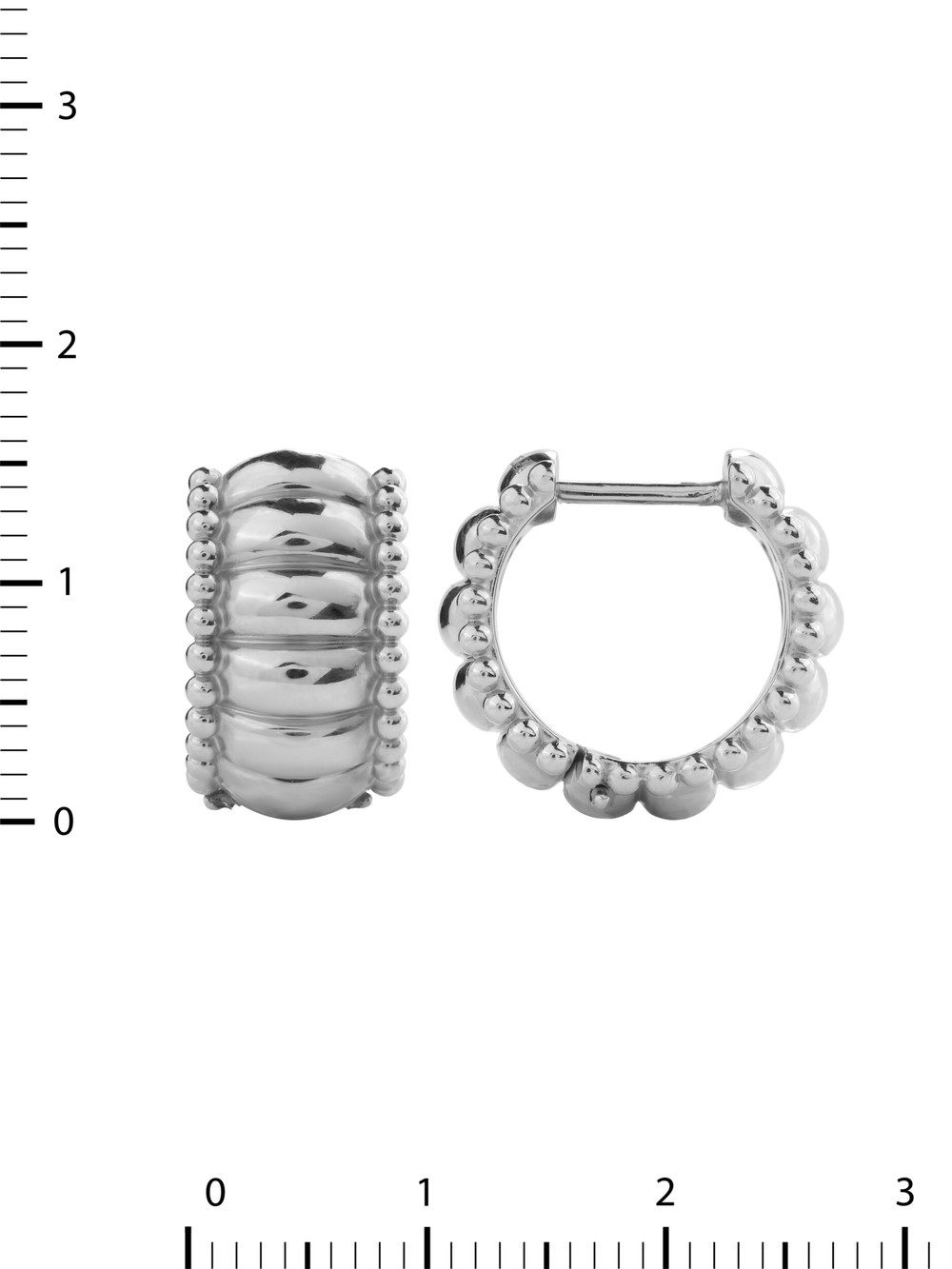 Серьги из белого золота