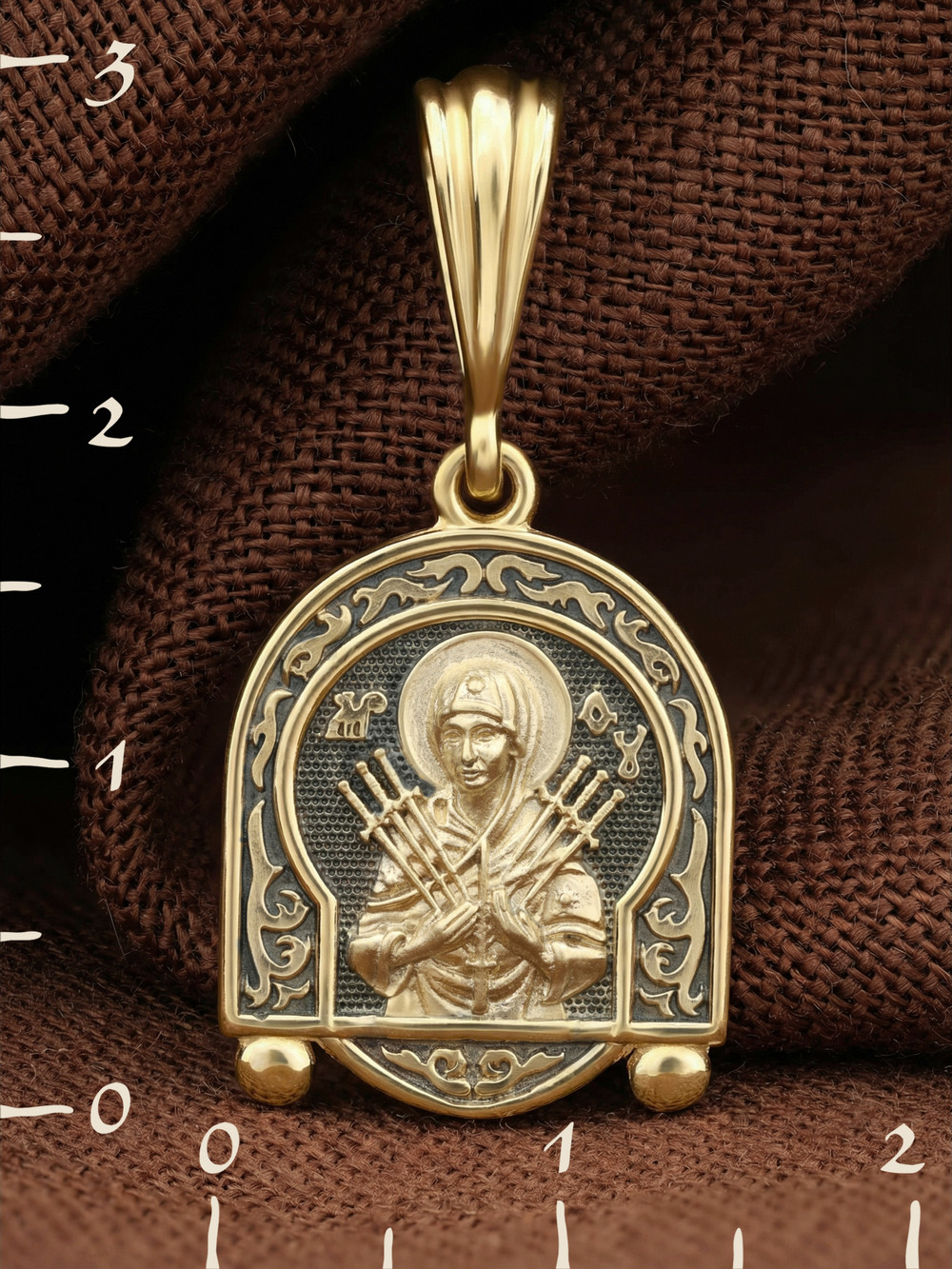 Образок из лимонного золота