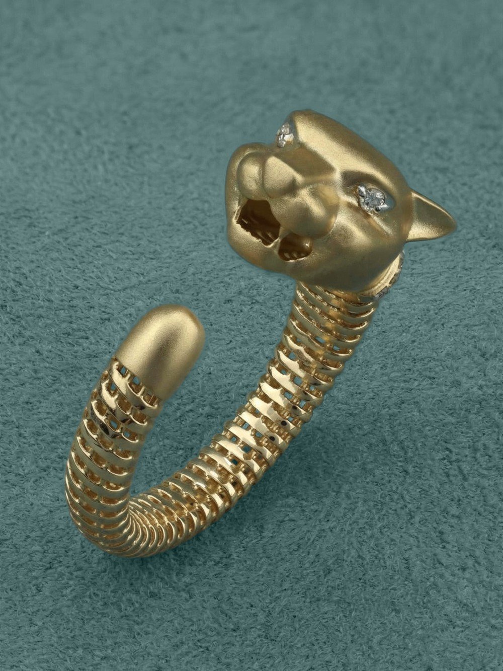 Кольцо из лимонного золота c бриллиантами