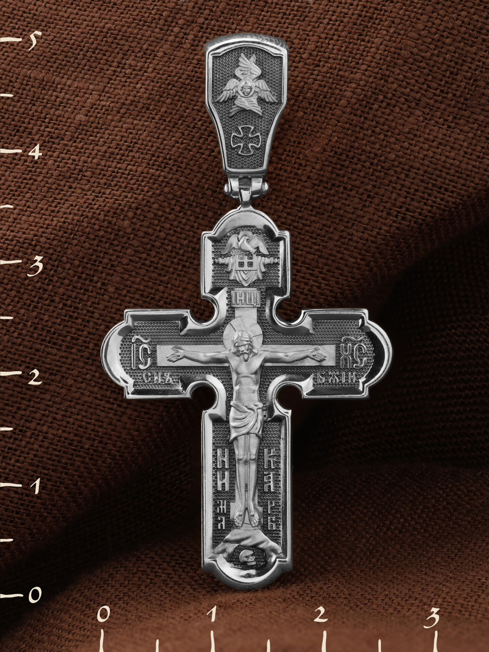 Крест из белого золота