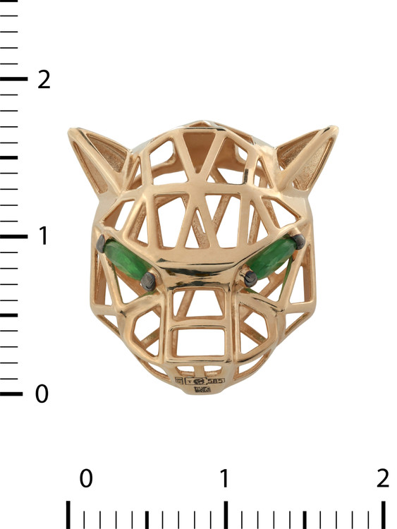 Подвеска из золота c изумрудом