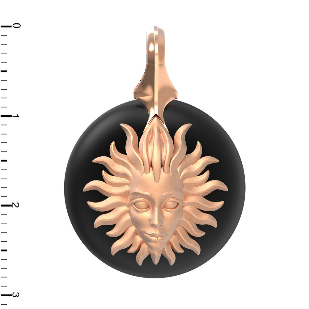 Подвеска из золота c ониксом