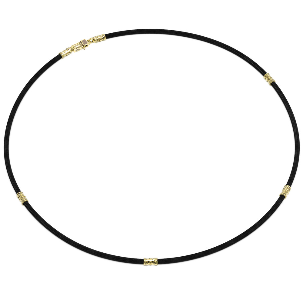 Шнурок шёлковый из лимонного золота c шёлковым шнурком