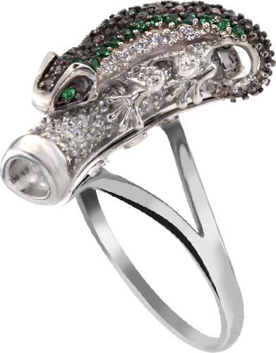 Кольцо из белого золота c фианитом