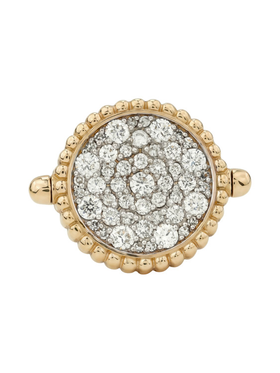 Кольцо из лимонного золота c бриллиантами