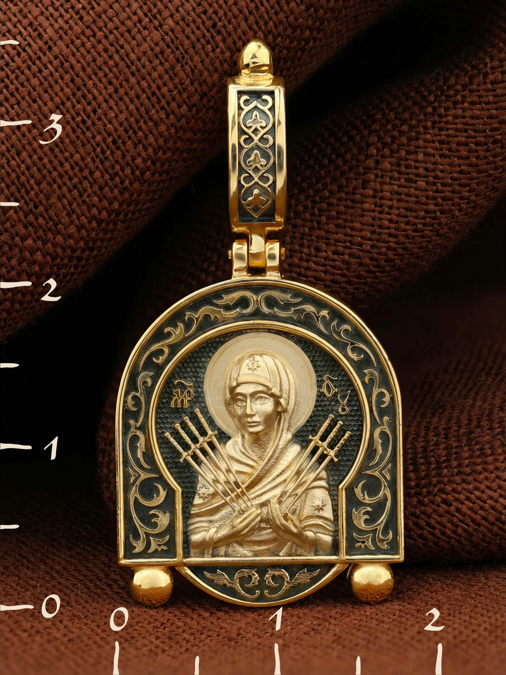 Образок из лимонного золота