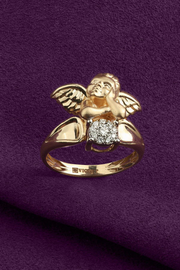 Кольцо из золота c бриллиантами