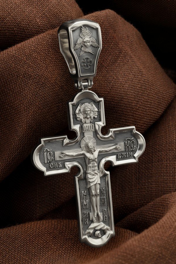 Крест из белого золота