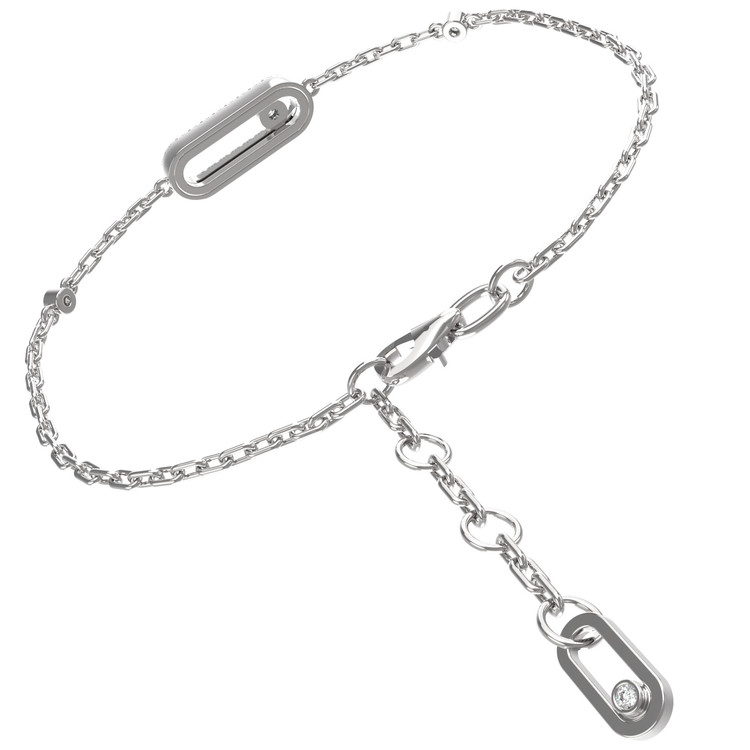 Браслет из белого золота c бриллиантами